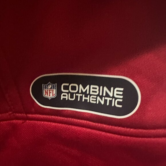 San Francisco 49ers Men's Red Hoodie Sweater Medium New Era NFL Polyester - Picture 2 of 6
